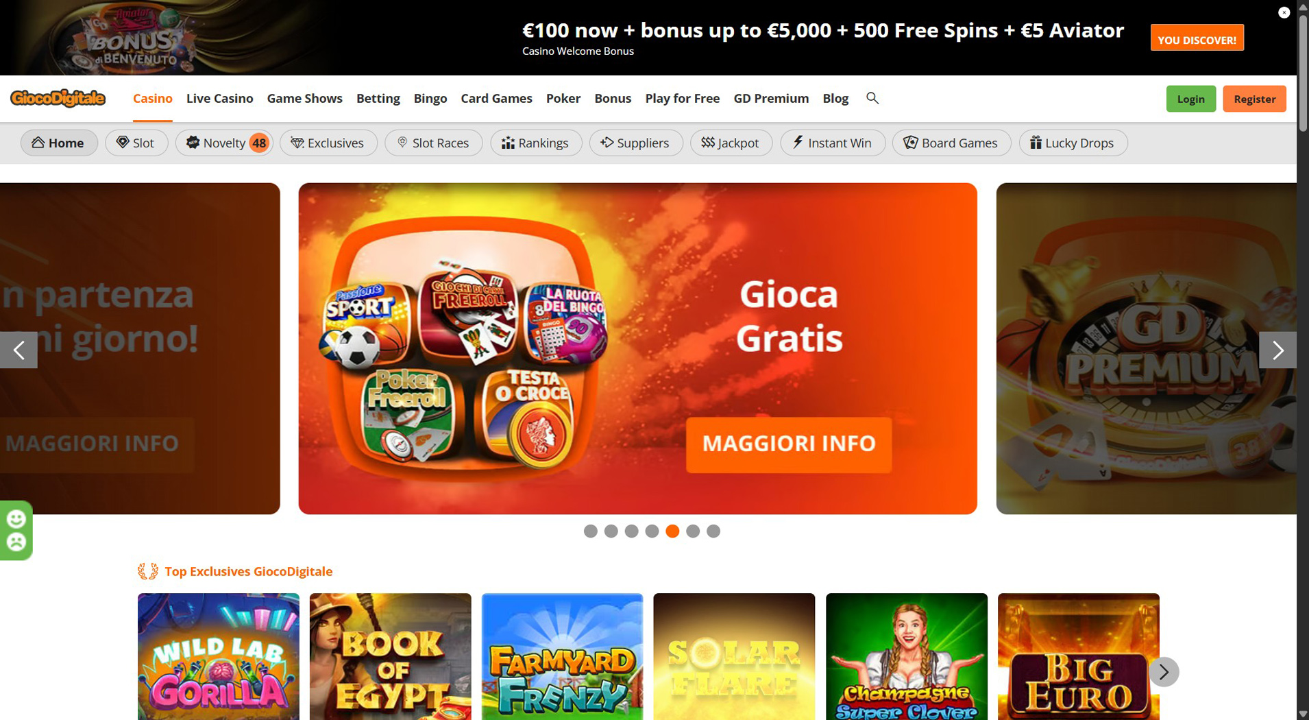 7. Gioco Digitale- Offerta Casinò Boku Bilanciata