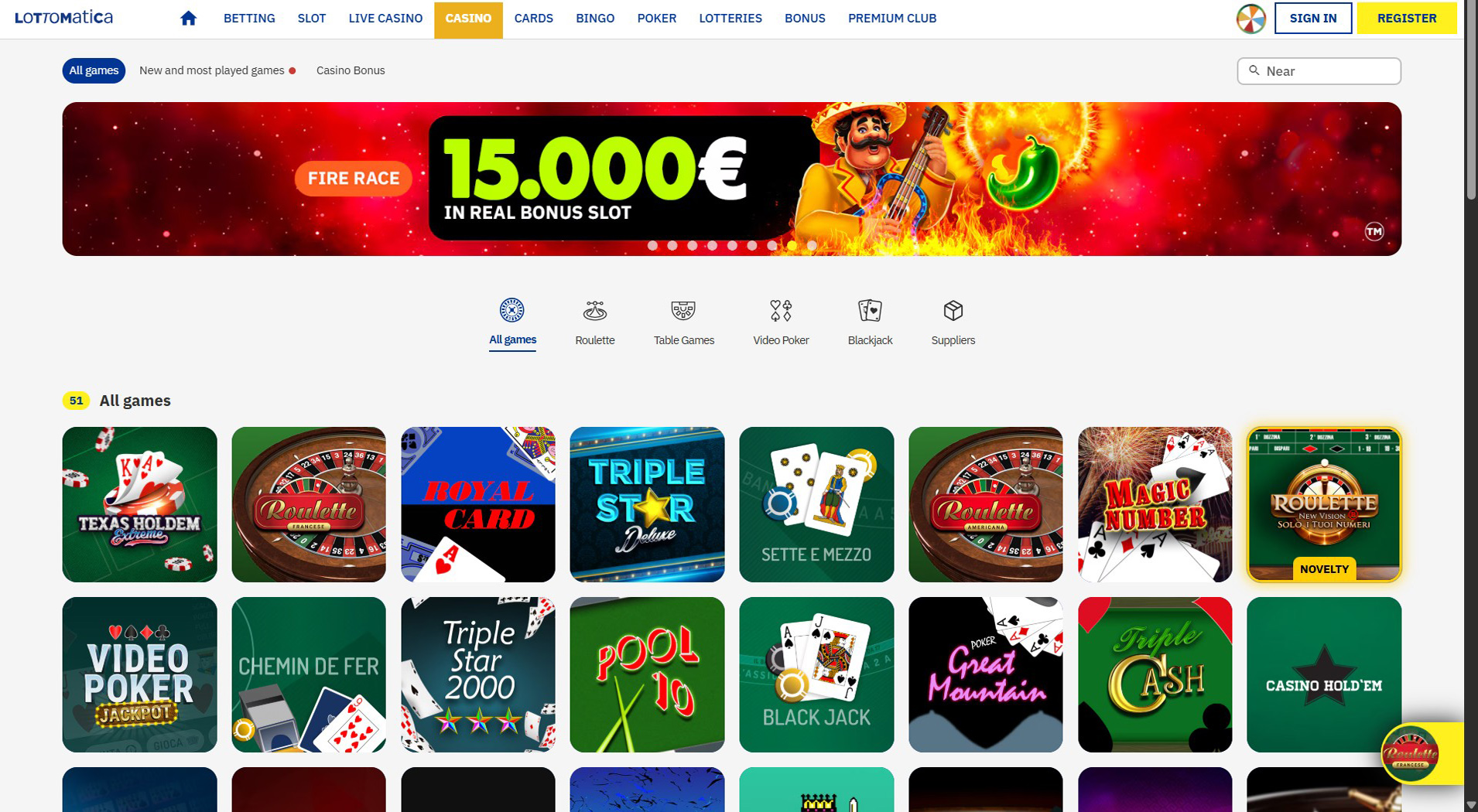 6. Lottomatica- Pagamenti rapidi del casinò Boku